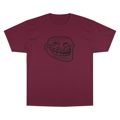 TROLL Funny Meme Champion T-Shirt, Humor Shirt, Gift for Gamers, Casual Wear, Laughing Face Tee, Perfect for Parties