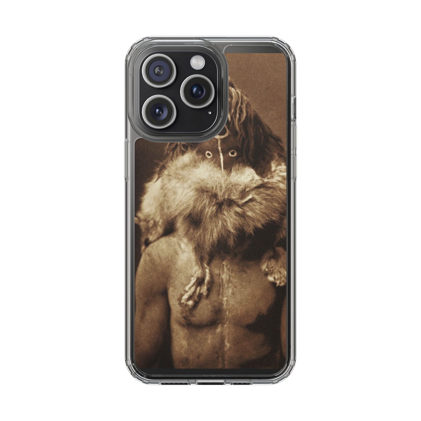 Yei Vintage Art Phone Case, Clear Case, Unique Gift for Art Lovers, Bohemian Style, Customizable Phone Cover, Trendy Accessories