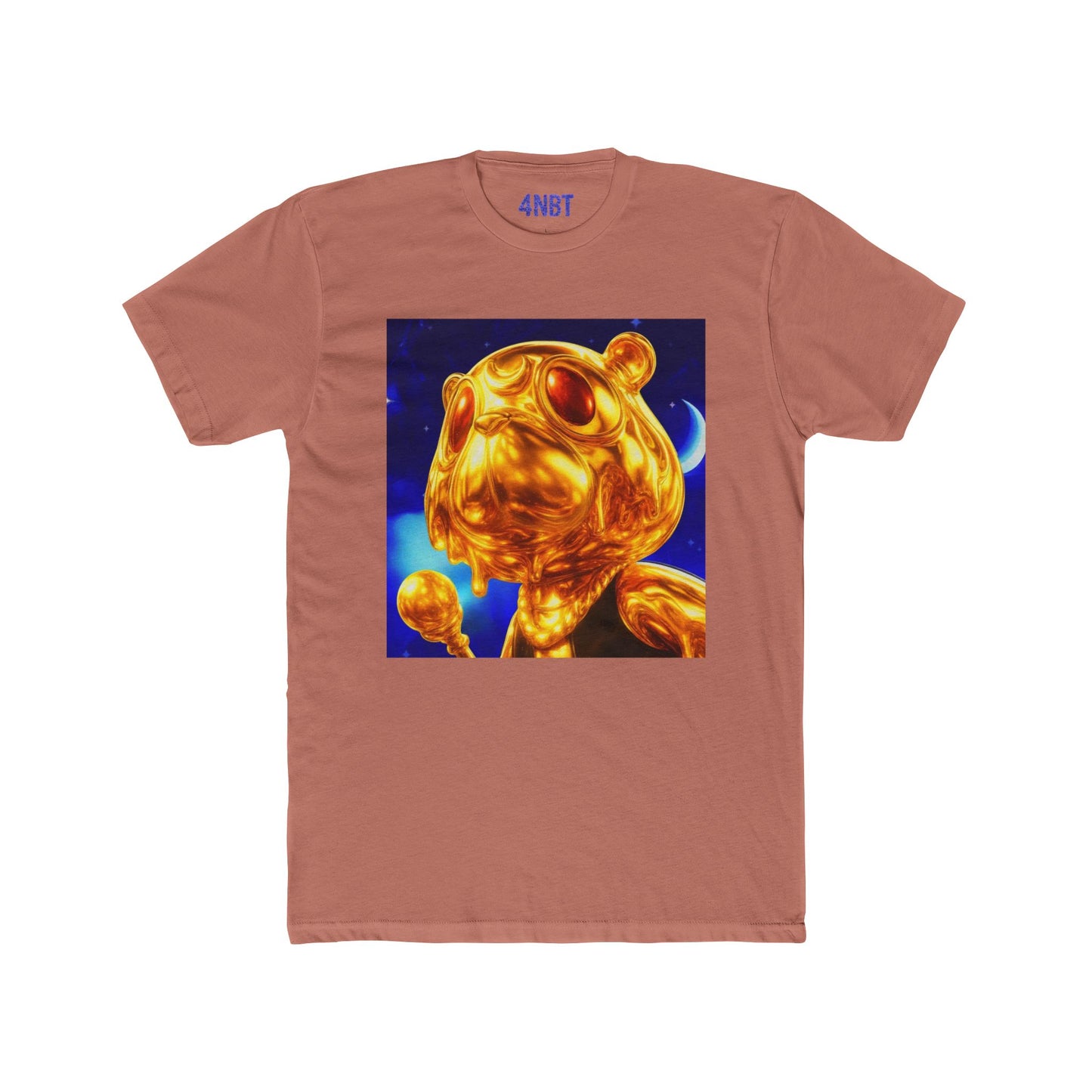 4NBT Golden Bear Unisex Crew Tee, Funky Graphic T-Shirt, Casual Streetwear, Unique Gift, Art Tee for Animal Lovers