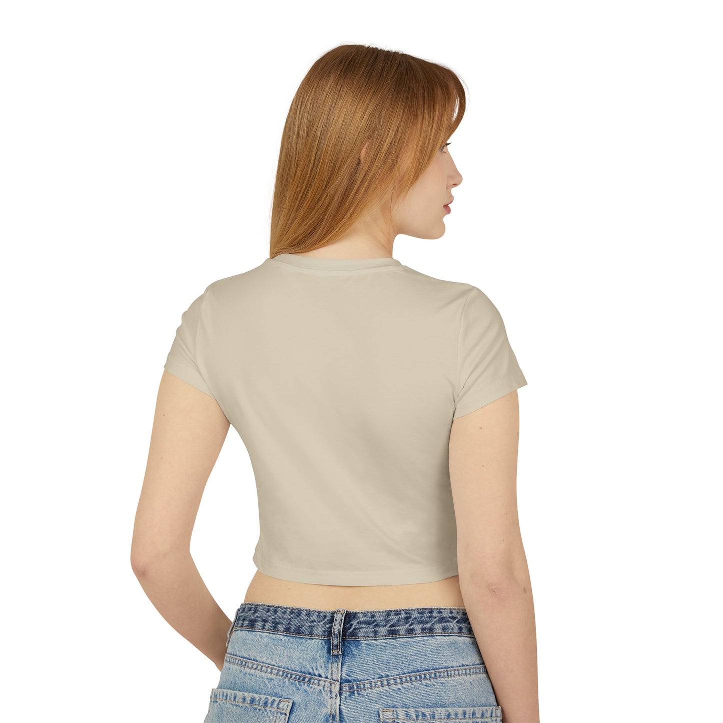 Ye-I Whirling Log Stylish Women's Baby Tee, Trendy Crop Top, Casual Everyday Wear, Great for Summer, Perfect Gift for Friends