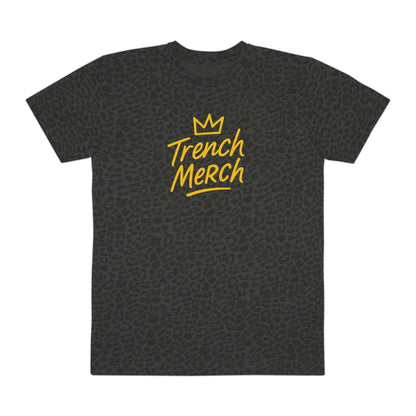 Trench Merch Crown Leopard Print Tee, Casual Statement Shirt, Urban Fashion Top, Gift for Him, Everyday Wear