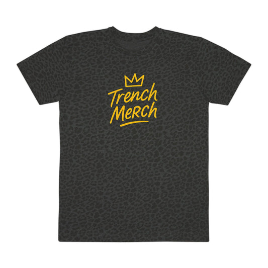 Trench Merch Crown Leopard Print Tee, Casual Statement Shirt, Urban Fashion Top, Gift for Him, Everyday Wear