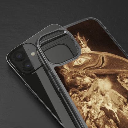 Yei Vintage Bird Design Clear Phone Case, Artistic Phone Accessories, Unique Gift for Nature Lovers, Eco-Friendly Tech Case, Stylish Protection