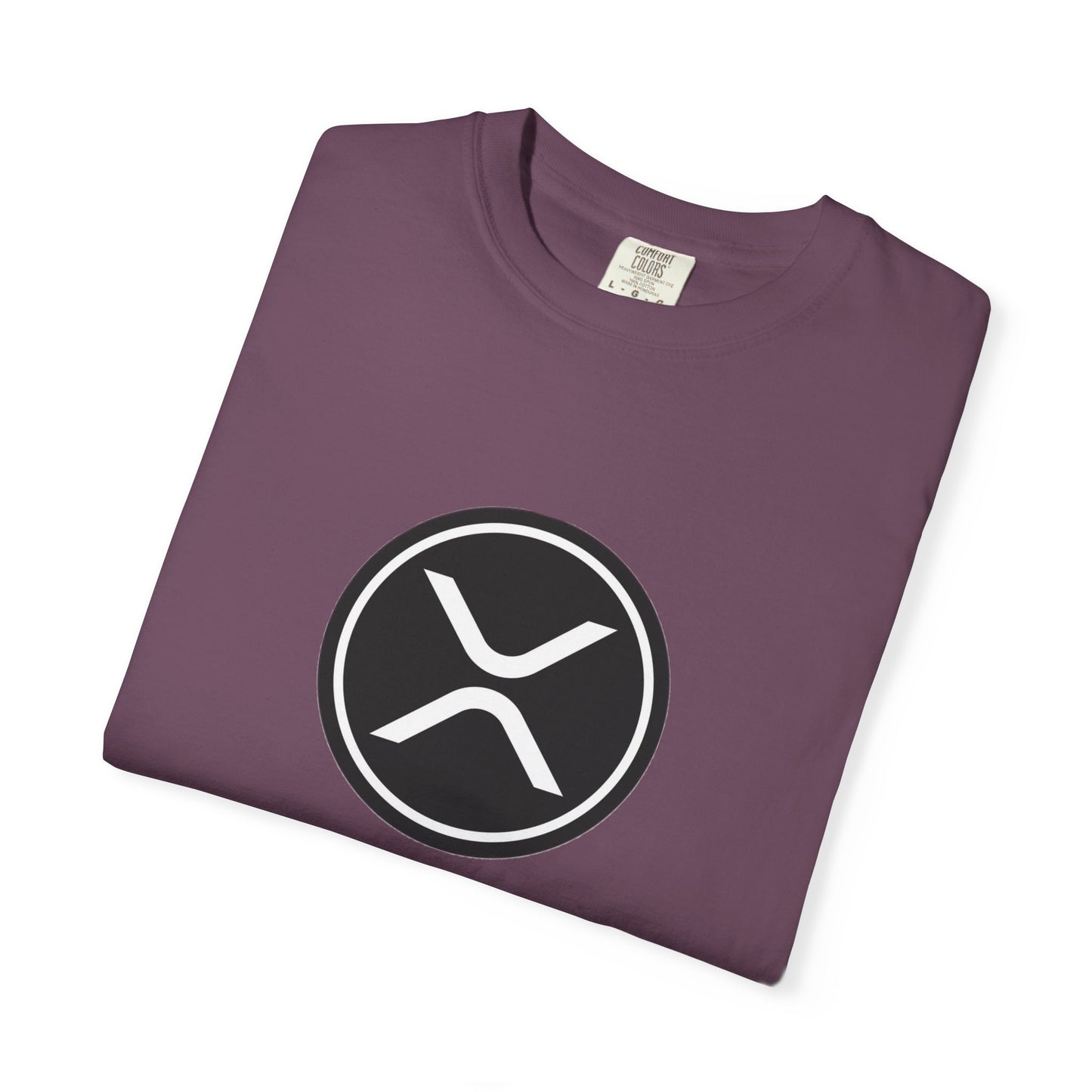 XRP Unisex Garment-Dyed T-Shirt with Minimalist Logo, Stylish Casual Wear, Perfect for Gifts, Everyday Comfort, Cool Streetwear