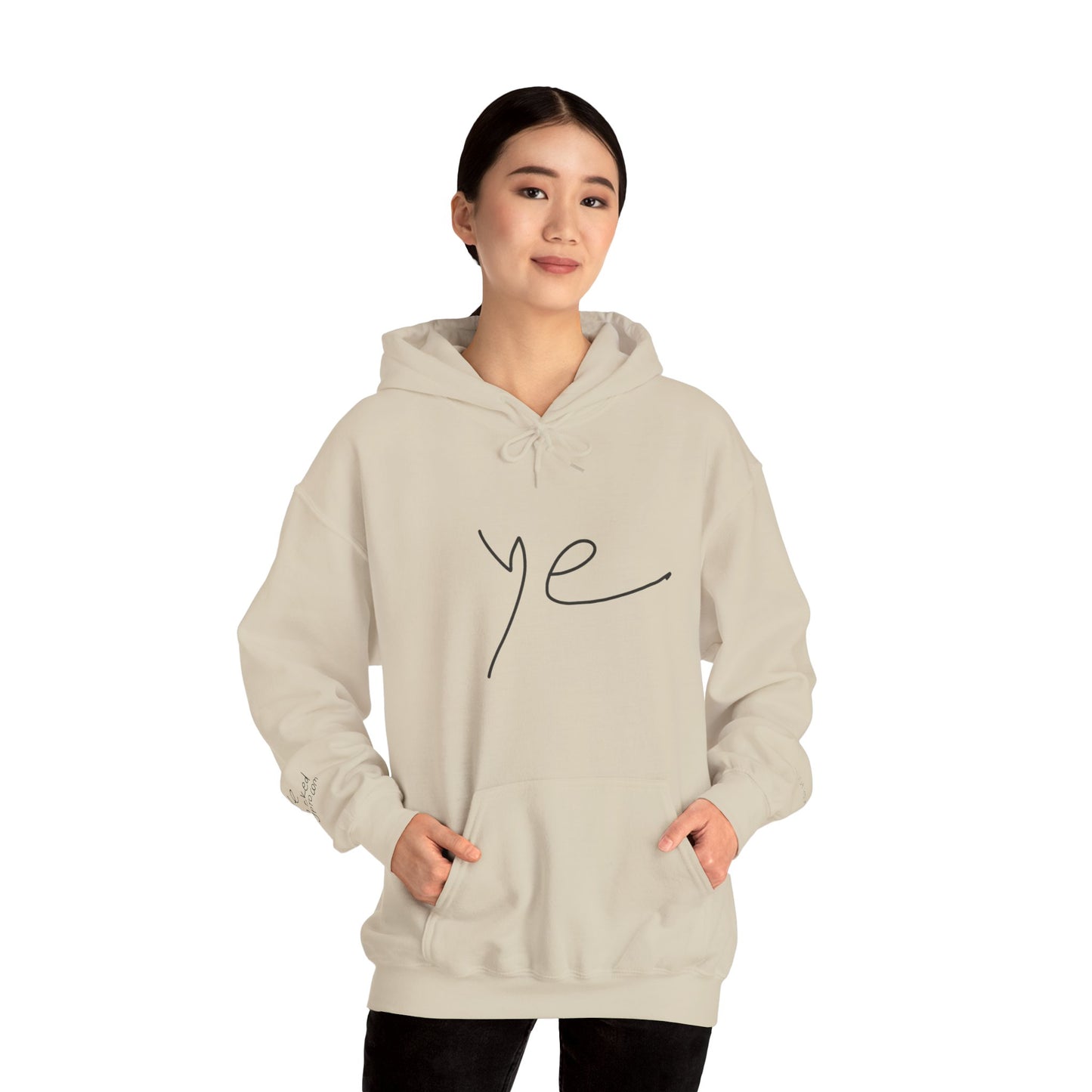 Ye 7BN Minimalist Unisex Hooded Sweatshirt, Casual Streetwear, Gift for Fans, Cozy Layering, Everyday Style, Unique Graphic Hoodie