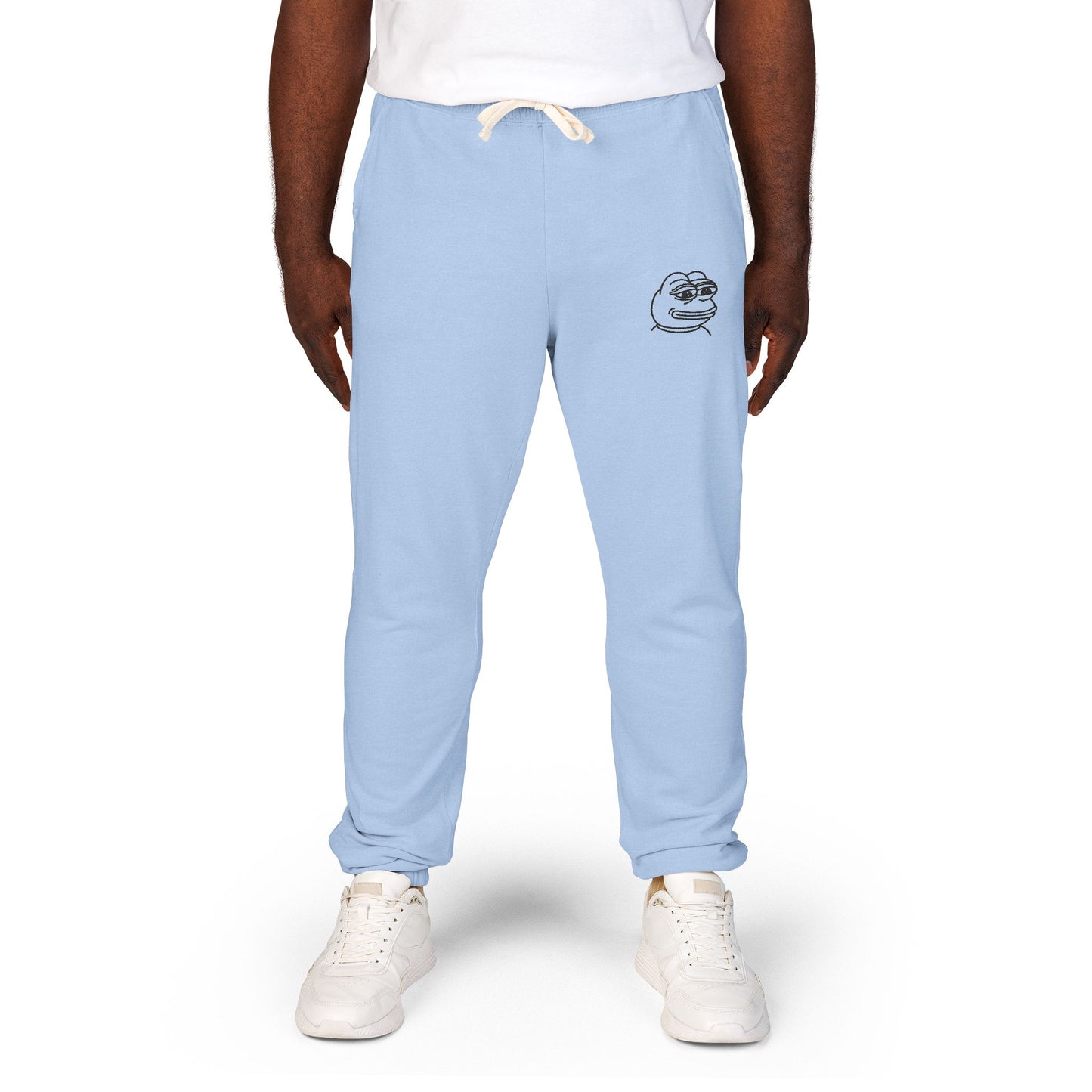 Pepe Cozy Garment-Dyed Fleece Sweatpants for Ultimate Relaxation, Lounge Pants, Relaxed Fit Joggers, Birthday Gift, Comfortable Homewear