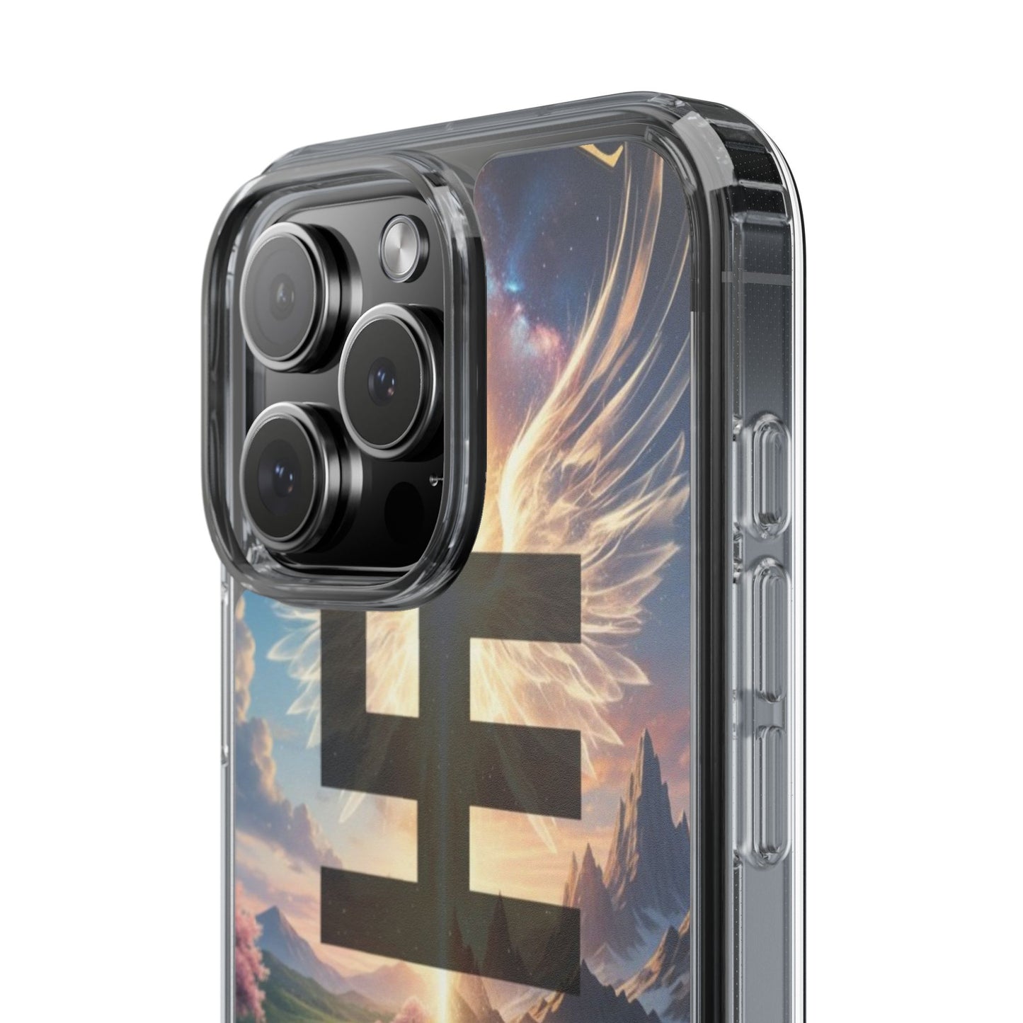 Swasticoin Peaceful Clear Phone Cases, Phone Accessories, Minimalist Design, Nature Lover Gifts, Transparent Phone Cover, Unique Art Case