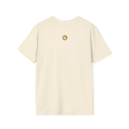 Golden Goat Unisex Softstyle T-Shirt | Cute Goat Tee for Animal Lovers, Birthday Gift, Casual Wear, Farmhouse Decor, Nature Fans