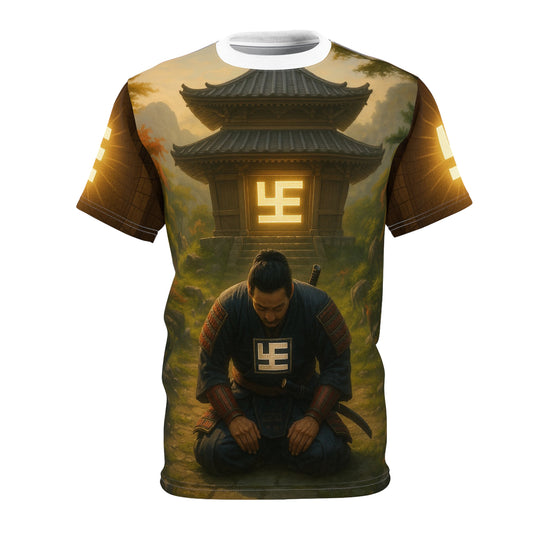9gy YZY Swaticoin Samurai Aesthetic Unisex Tee, Unique Graphic Shirt, Japanese Culture Apparel, Statement Fashion, Gift for Anime Lovers