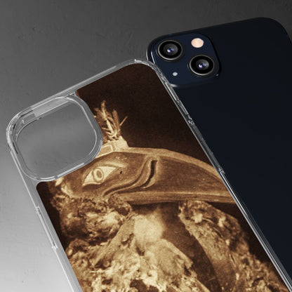 Yei Vintage Bird Design Clear Phone Case, Artistic Phone Accessories, Unique Gift for Nature Lovers, Eco-Friendly Tech Case, Stylish Protection