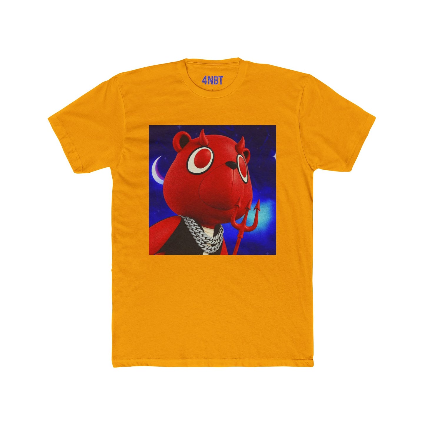 4NBT Red Bear Graphic Tee - Fun Unisex Cotton Crew Tee, Casual Wear, Gamer Shirt, Unique Gift, Streetwear Style