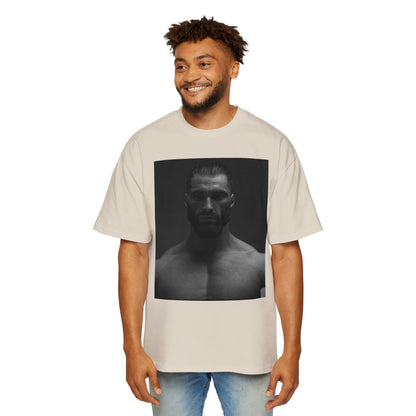 GIGA Stylish Men's Oversized Tee for Comfort Lovers, Casual Wear, Street Style, Gift for Him, Trendy Tee with Gigachad Design
