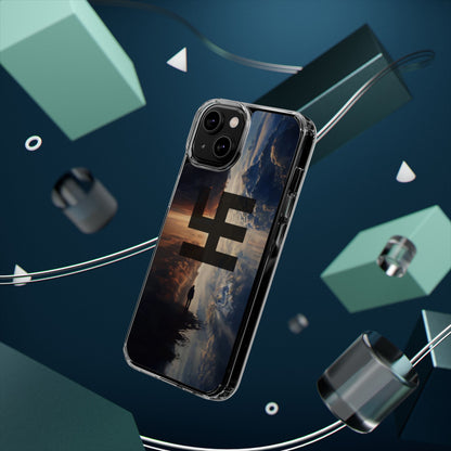 Swasticoin Nature-Themed Clear Phone Case, Unique Phone Cover with Scenic Design, Eco-Friendly Protection, Gift for Travelers, Custom Phone Accessory