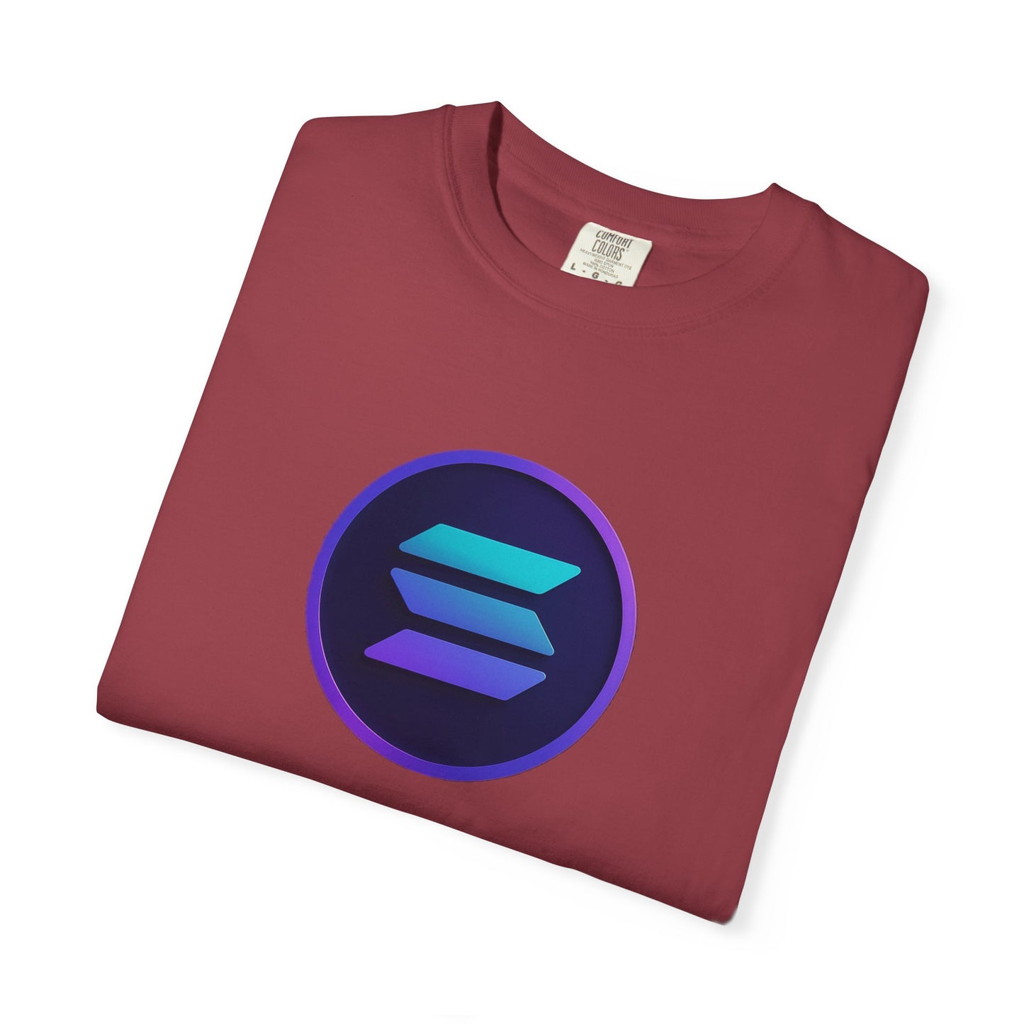 Solana Stylish Garment-Dyed T-Shirt with Colorful Logo, Trendy Graphic Tee, Casual Wear, Everyday Comfort, Perfect Gift Idea