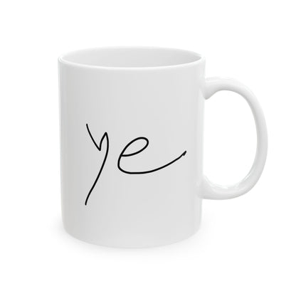 Ye 7BN Personalized Ceramic Mug, Coffee Cup, Gift for Friends, Custom Message Mug, Cute Drinkware, Unique Kitchen Decor
