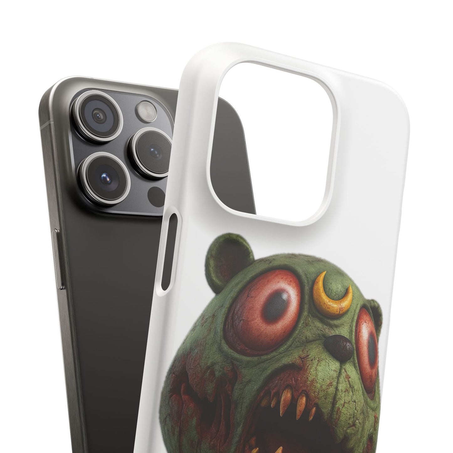 4NBT Zombie Bear Phone Case, Horror Snap Case, Cute but Spooky Accessory, Gift for Halloween, Unique Phone Cover