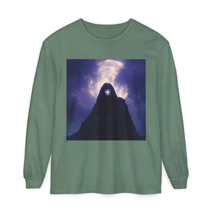 Swasticoin Mystical Mountain Long Sleeve T-Shirt | Unisex Graphic Tee, Trendy Layering Top, Casual Wear, Perfect Gift for Adventurers