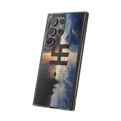 Swasticoin Nature-Themed Clear Phone Case, Unique Phone Cover with Scenic Design, Eco-Friendly Protection, Gift for Travelers, Custom Phone Accessory