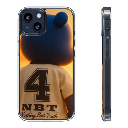 4NBT Trillion Bear Clear Phone Case, Aesthetic Phone Cover, Unique Gift for Animal Lovers, Stylish iPhone Accessory, Perfect for Birthdays