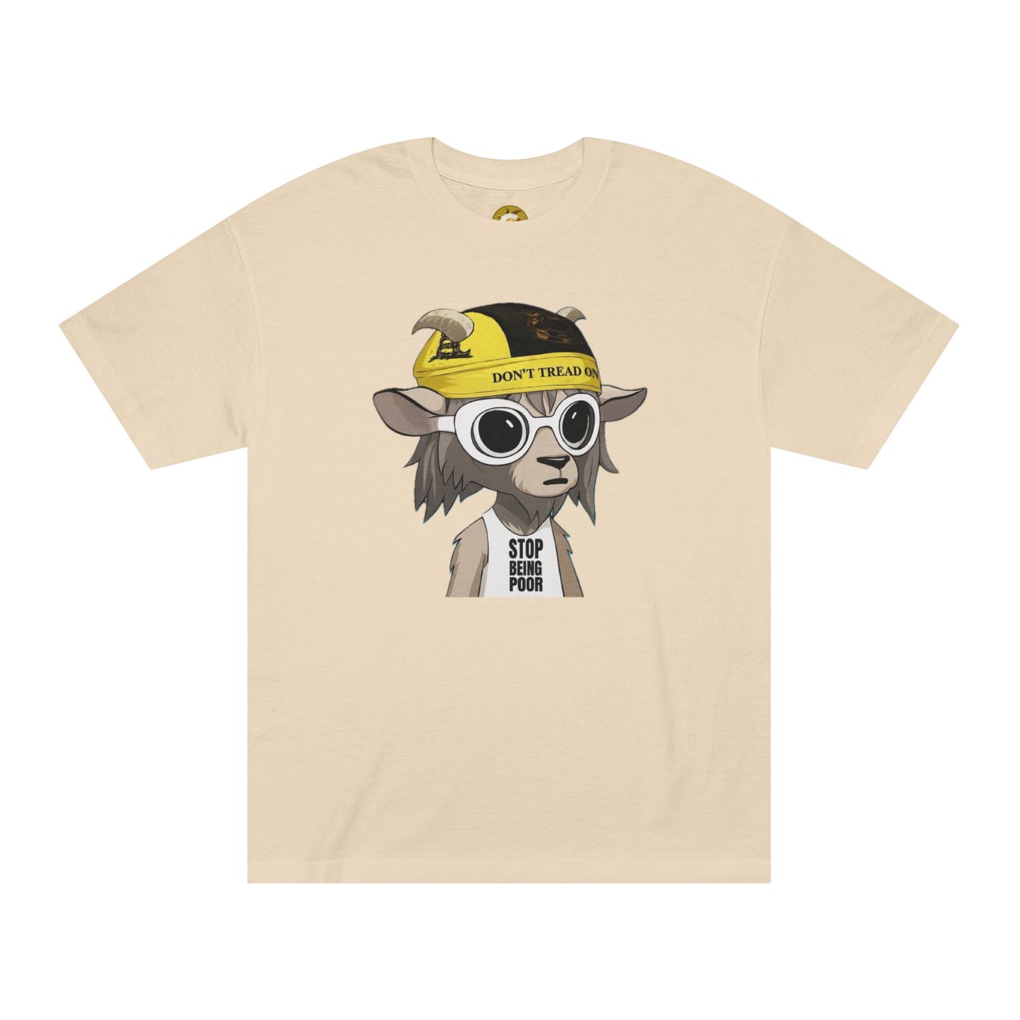 Cool Goat Graphic Tee - Perfect for Casual Outings, Gifts for Friends, Streetwear Style, Animal Lover’s Apparel, Funny Tee