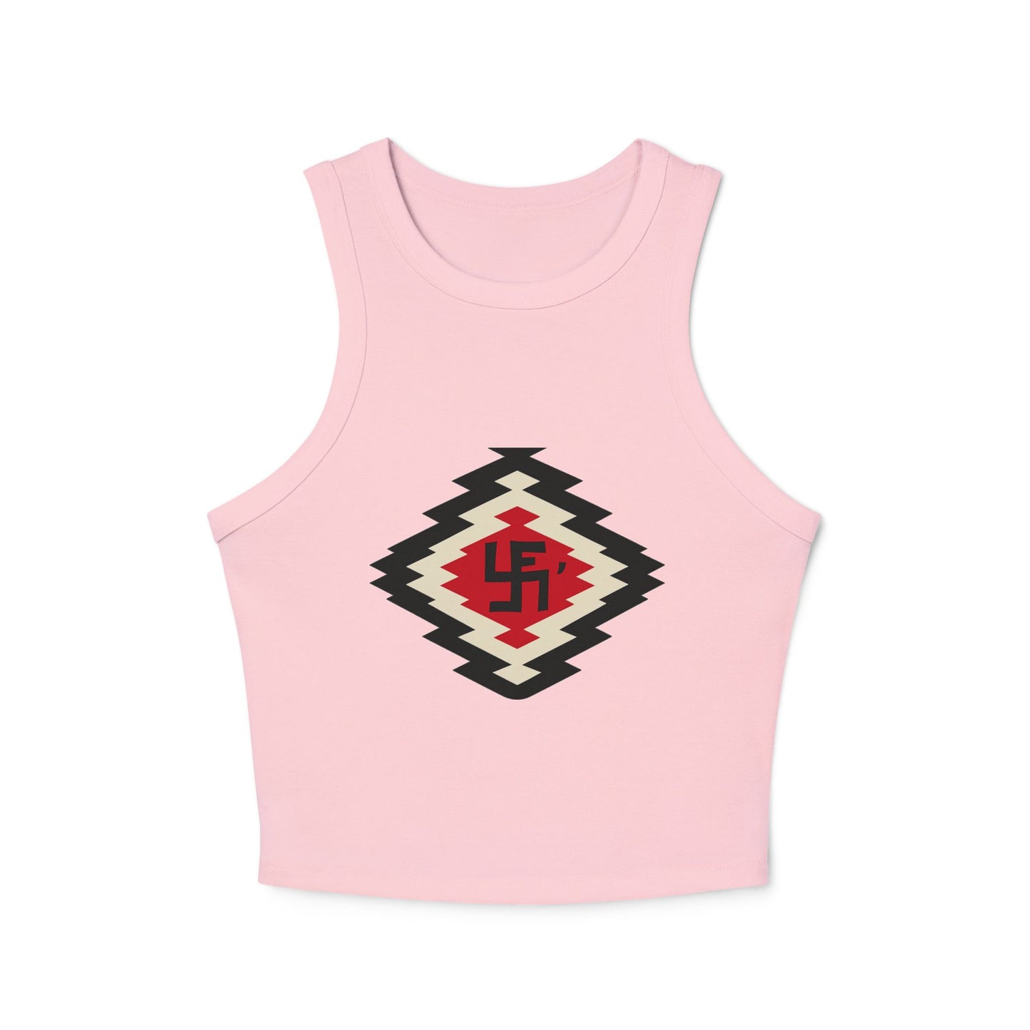 Yei Stylish Women's Crop Tank Top with Aztec Design - Summer Essential, Casual Wear, Beach Outfit, Festival Top, Layering Piece