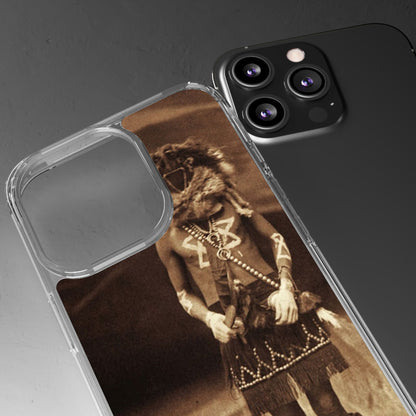 Vintage Spirit Animal Clear Phone Case, Eco-Friendly Cell Phone Cover, Unique Gift for Nature Lovers, Boho Style Mobile Accessory, [...]