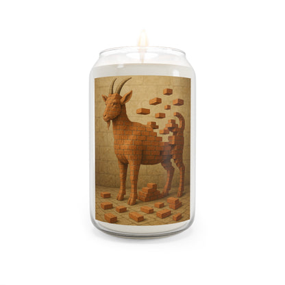 Bricked Goat Scented Candle: Relaxing Home Decor, Meditation, Gift for Her, Aromatherapy, Cozy Vibes