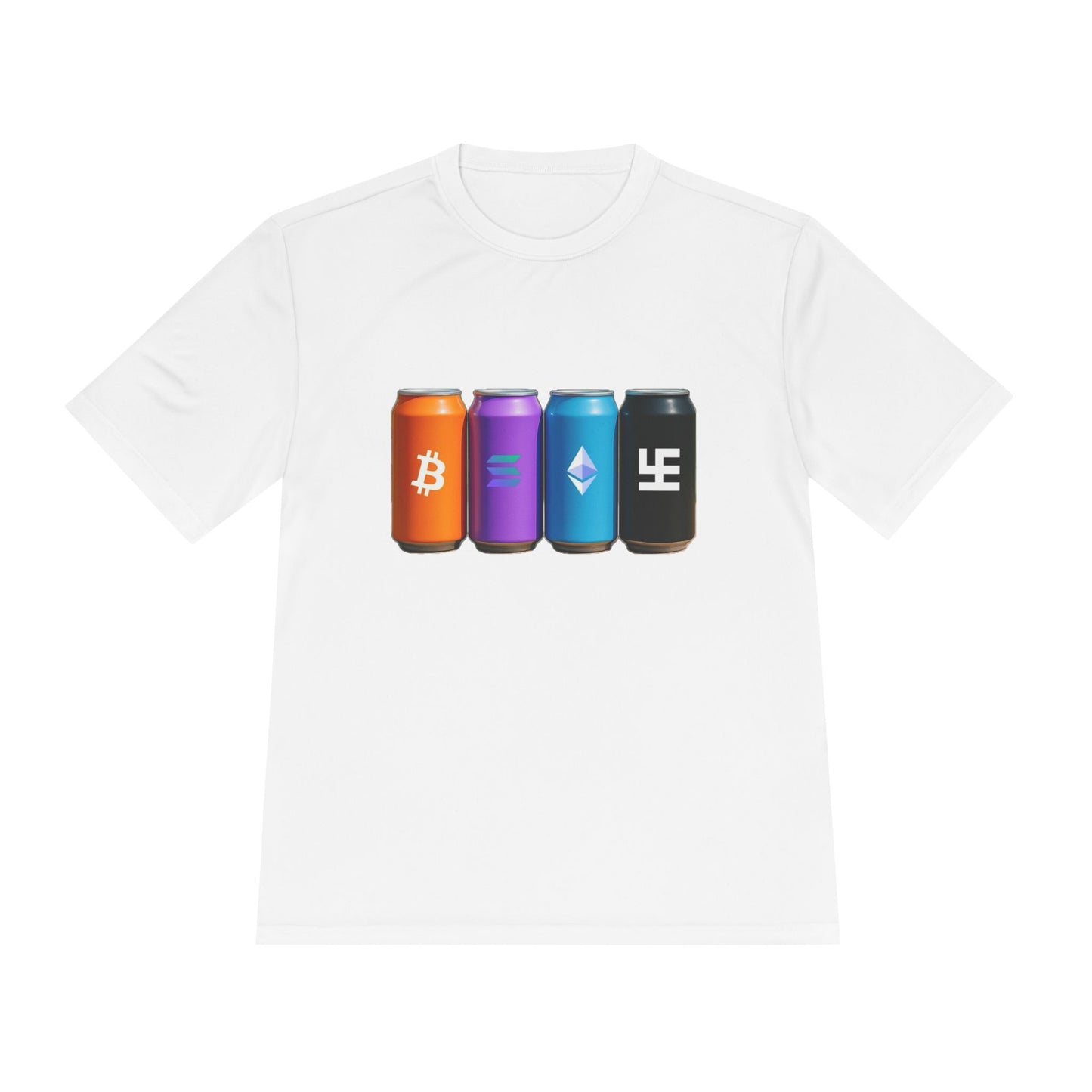 Swasticoin/Crypto Cans Unisex Moisture Wicking Tee, Perfect for Gamers, Crypto Enthusiasts, Gift for Tech Lovers, Casual Wear, Sports Shirt