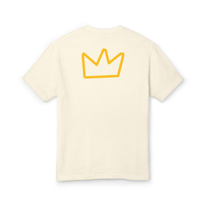 Trench Merch Crown Logo Unisex Heavyweight Cotton Tee, Casual Streetwear Shirt, Gift for Him/Her, Summer Style, Vibrant Graphics Tee