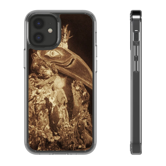 Yei Vintage Bird Design Clear Phone Case, Artistic Phone Accessories, Unique Gift for Nature Lovers, Eco-Friendly Tech Case, Stylish Protection