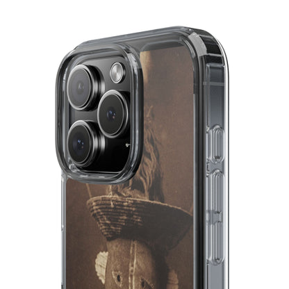 Yei Vintage Ethnic Clear Phone Case, Unique Phone Protector, Bohemian iPhone Case, Artistic Clear Cover, Cultural Phone Accessory