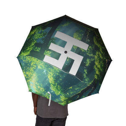 Swasticoin Enchanting Forest Design Foldable Umbrella | Stylish Rain Gear, Travel Accessory, Gift for Nature Lovers, Unique Outdoor Gear, [...]