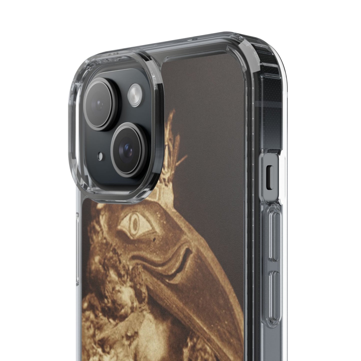 Yei Vintage Bird Design Clear Phone Case, Artistic Phone Accessories, Unique Gift for Nature Lovers, Eco-Friendly Tech Case, Stylish Protection