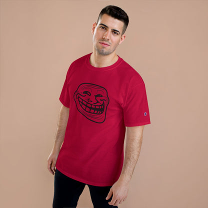 TROLL Funny Meme Champion T-Shirt, Humor Shirt, Gift for Gamers, Casual Wear, Laughing Face Tee, Perfect for Parties