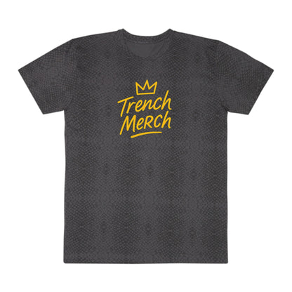 Trench Merch Crown Leopard Print Tee, Casual Statement Shirt, Urban Fashion Top, Gift for Him, Everyday Wear