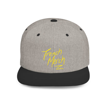 Trench Merch Trendy Flat Bill Snapback Hat, Cool Streetwear Cap for Casual Outings, Outdoor Events, Festivals, Unique Gift for Hip-Hop Fans