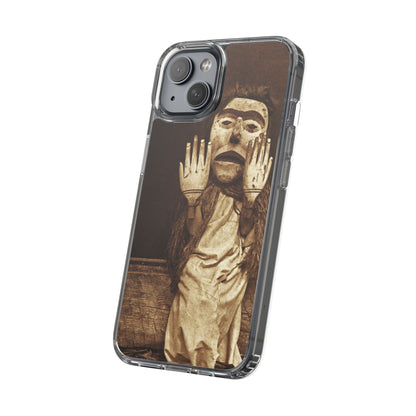 Yei Unique Clear Phone Case with Vintage Puppet Design, Artistic Phone Cover, Retro Style Protection, Gifts for Theater Lovers, Customized [...]