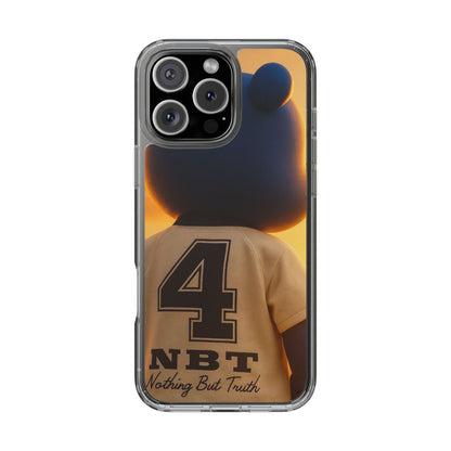 4NBT Trillion Bear Clear Phone Case, Aesthetic Phone Cover, Unique Gift for Animal Lovers, Stylish iPhone Accessory, Perfect for Birthdays