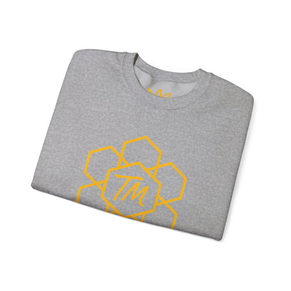 Trench Merch Stylish Honeycomb Crewneck Sweatshirt, Cozy Unisex Sweatshirt, Casual Fall Apparel, Gift for Honey Lovers, Trendy Weekend Wear