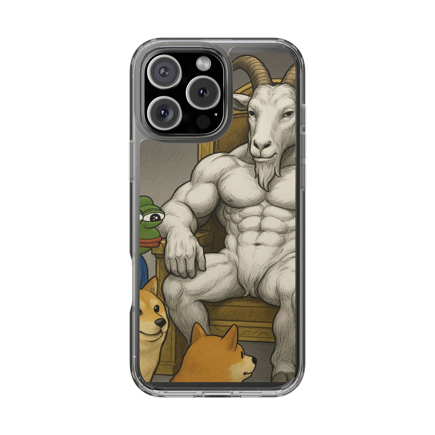 Whimsical Clear Phone Cases with Goat Design - Perfect Gift for Animal Lovers, Unique Phone Accessories, Fun Cell Phone Cases, Quirky [...]