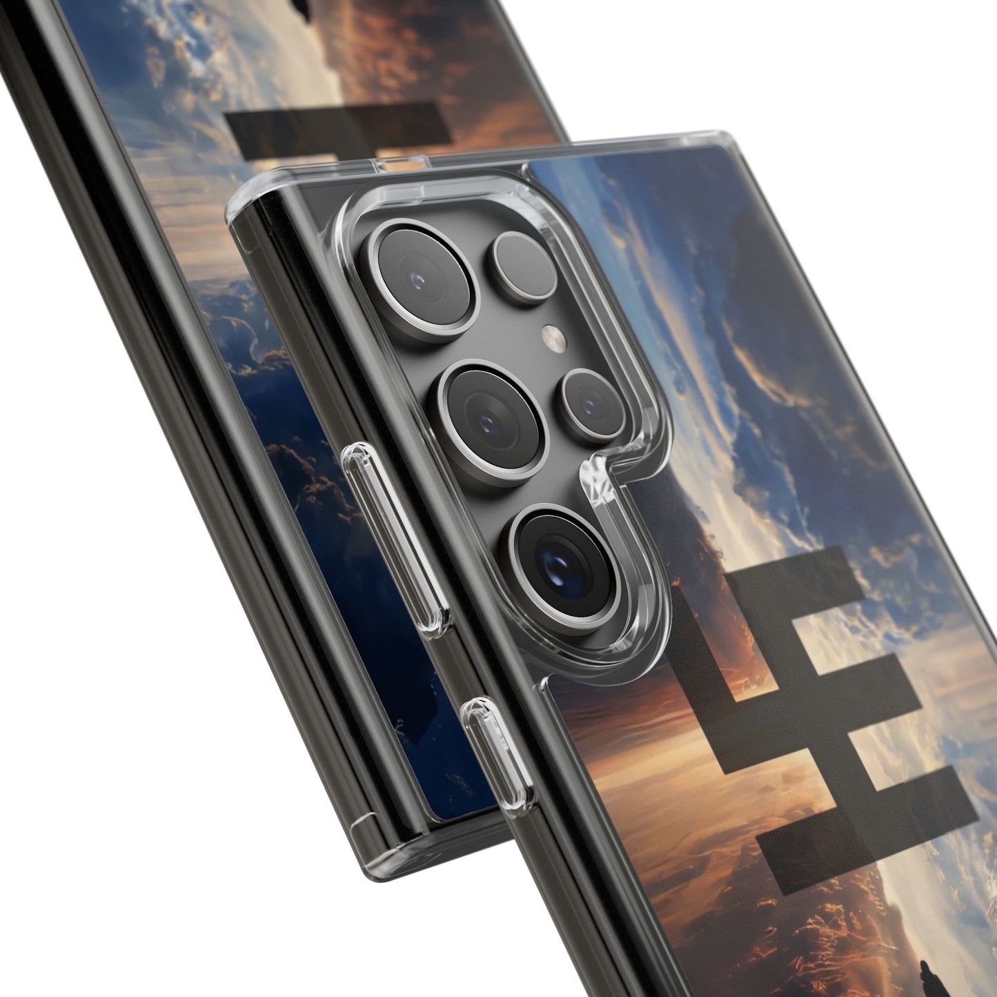 Swasticoin Nature-Themed Clear Phone Case, Unique Phone Cover with Scenic Design, Eco-Friendly Protection, Gift for Travelers, Custom Phone Accessory