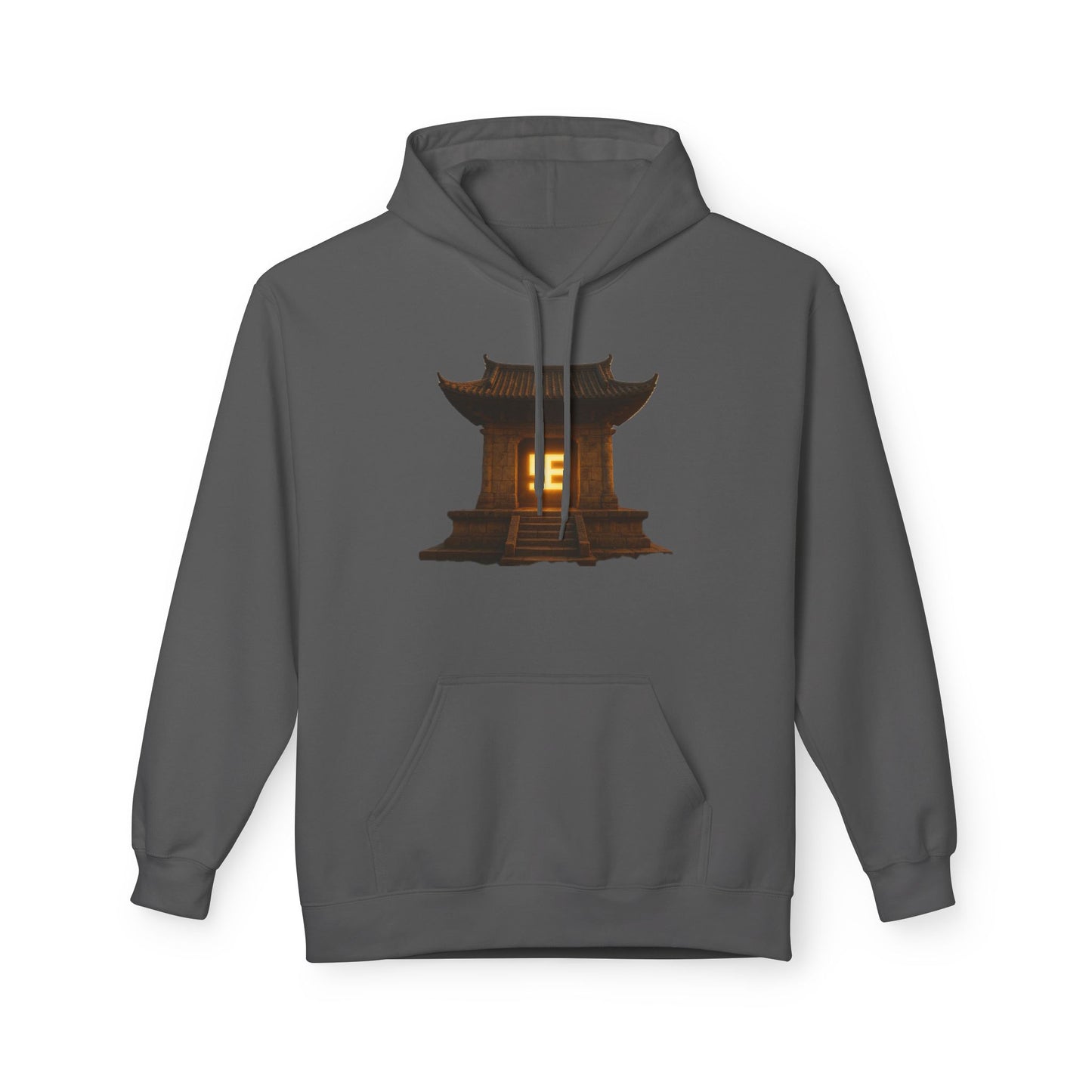 YZY Swasticoin Serene Lantern Hoodie, Cozy Fleece Hooded Sweatshirt, Gift for Nature Lovers, Casual Wear, Outdoor Adventures, Fall Fashion