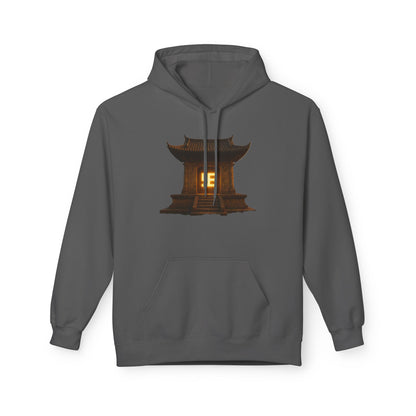 YZY Swasticoin Serene Lantern Hoodie, Cozy Fleece Hooded Sweatshirt, Gift for Nature Lovers, Casual Wear, Outdoor Adventures, Fall Fashion