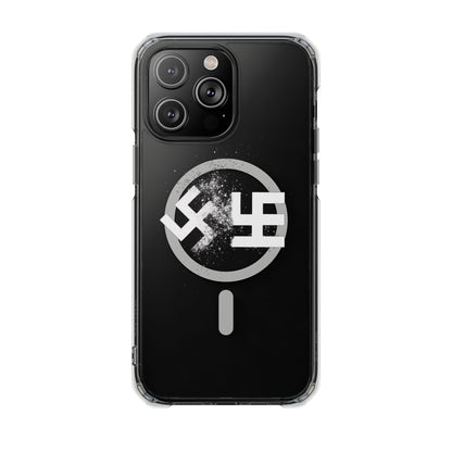 Swasticoin Magnetic Clear Phone Case, Stylish Protective Case for iPhones, Durable and Trendy Phone Cover, Perfect Gift for Tech Lovers, Modern Design