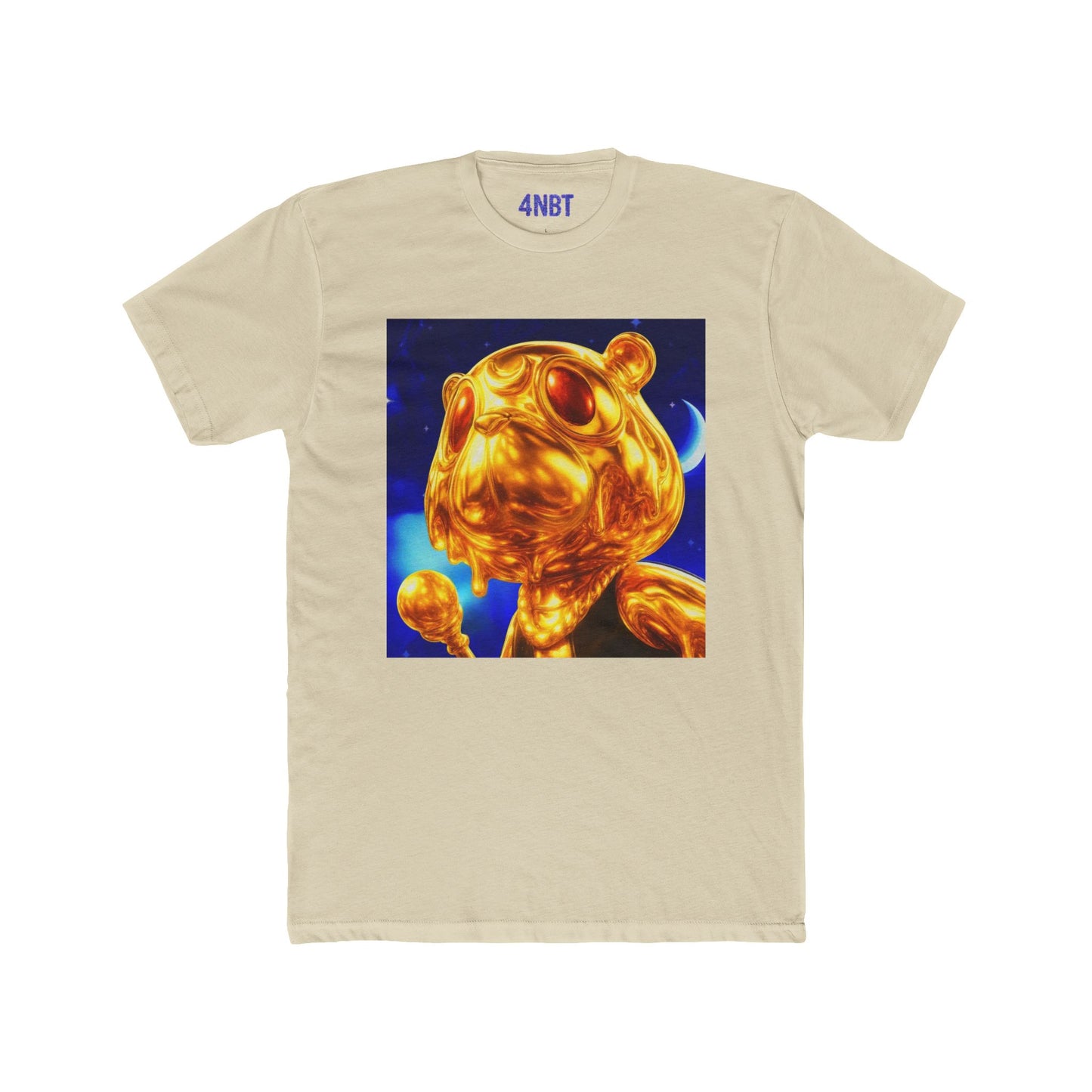 4NBT Golden Bear Unisex Crew Tee, Funky Graphic T-Shirt, Casual Streetwear, Unique Gift, Art Tee for Animal Lovers