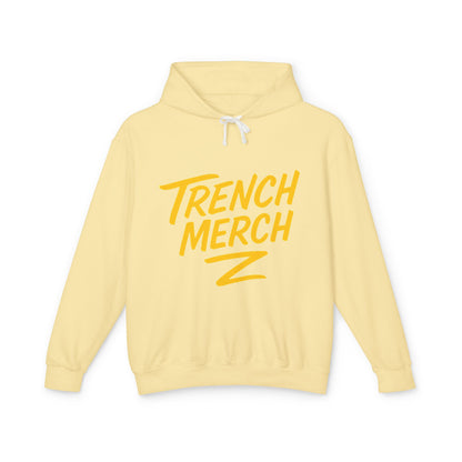 Trench Merch Unisex Lightweight Hooded Sweatshirt, Casual Streetwear, Spring Fashion, Gift for Friends, Layering Essential, Trendy Outfit