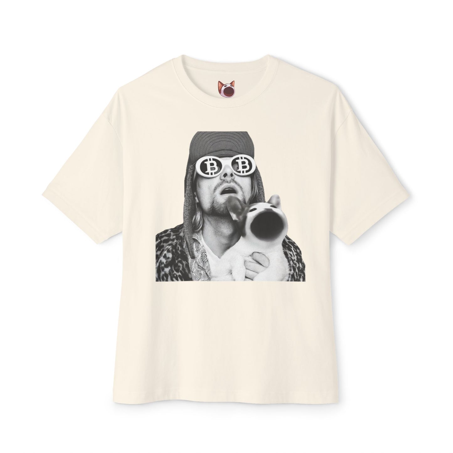 POPCAT Graphic Tee, Relaxed Fashion Top, Unique Gift for Cat Lovers, Funny Statement Shirt, Ideal for Gift Giving