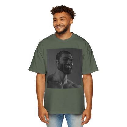 GIGA Men's Heavy Oversized Tee | Casual Streetwear Shirt, Graphic Tee, Gift for Him, Unisex Style, Trendy Apparel