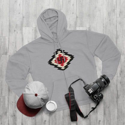 Yei Navajo Inspired Unisex Hooded Zip Sweatshirt, Cozy Layering, Gift for Him/Her, Fall/Winter Fashion, Boho Style, Casual Wear