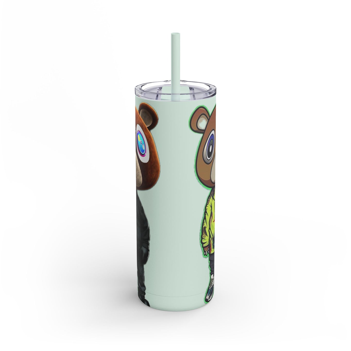 Ye Bear Tumbler, Cute Cartoon Drinkware, Funny Gift for Fans, Perfect for Birthdays & Holidays, 20oz Skinny Cup